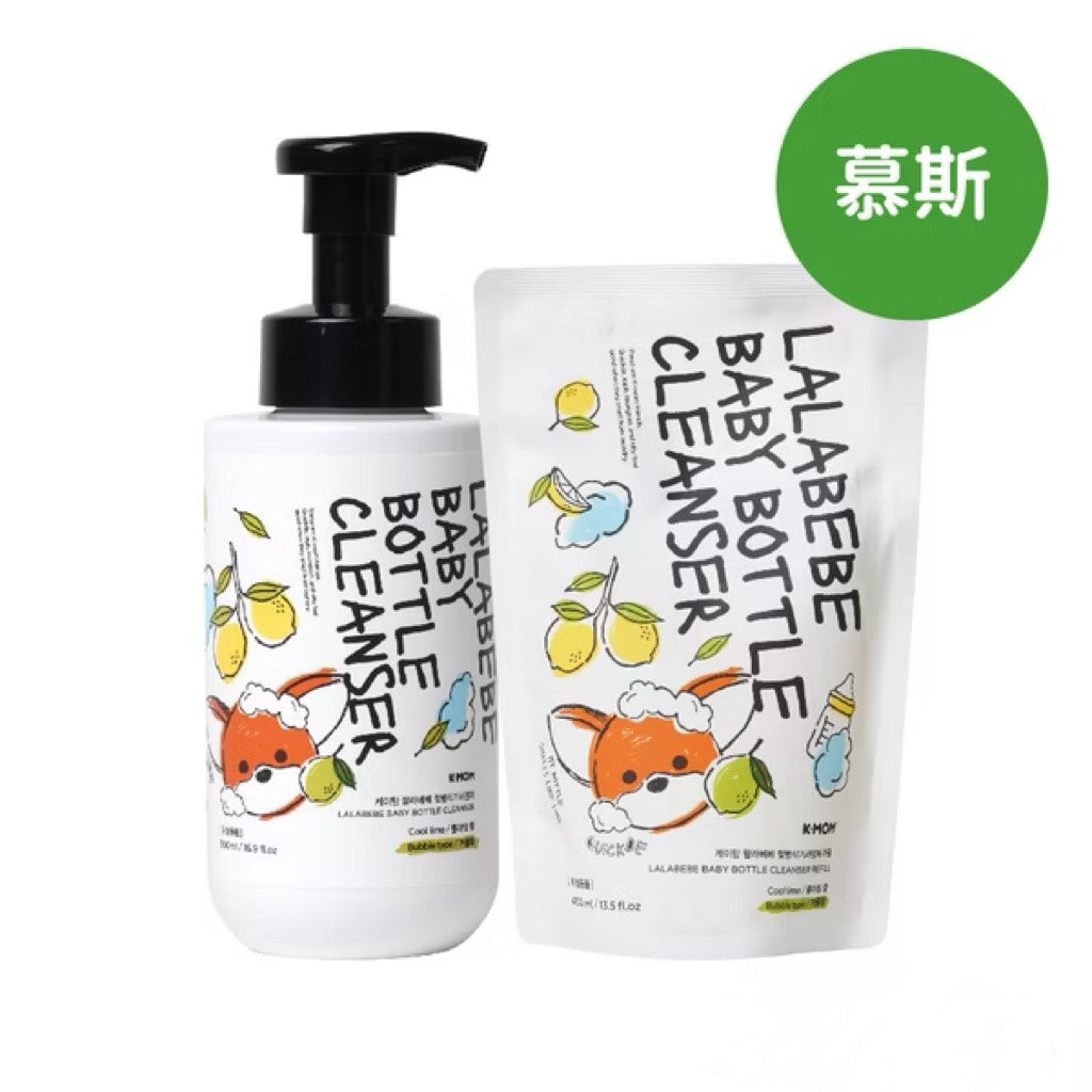 LALAPOPO 草本極淨蔬果奶瓶清潔慕斯500ml/400ml